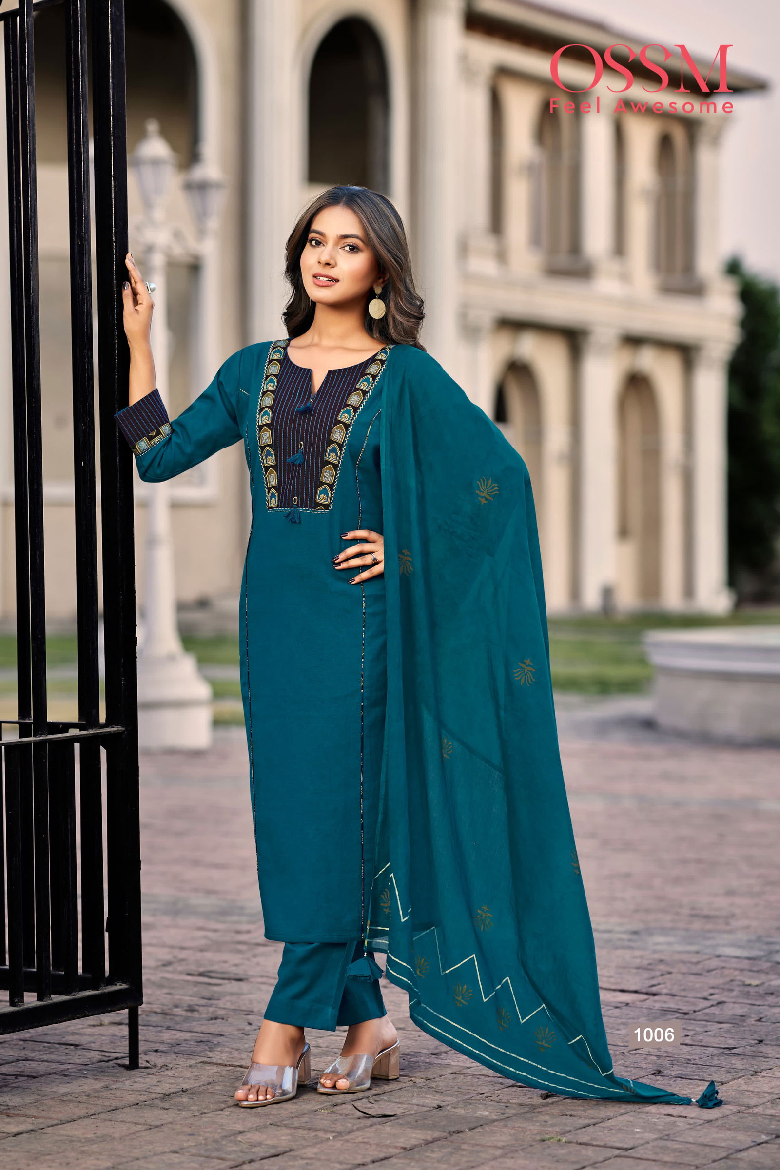 Mahek By Ossm Premium Cotton Kurti With Bottom Dupatta Wholesale Clothing Suppliers In India